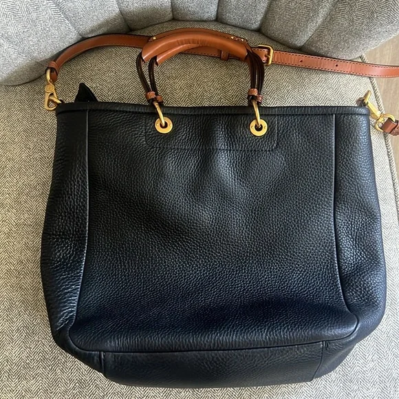 Marc By Marc Jacobs Black and Tan Shoulder Bag - Picture 4 of 9